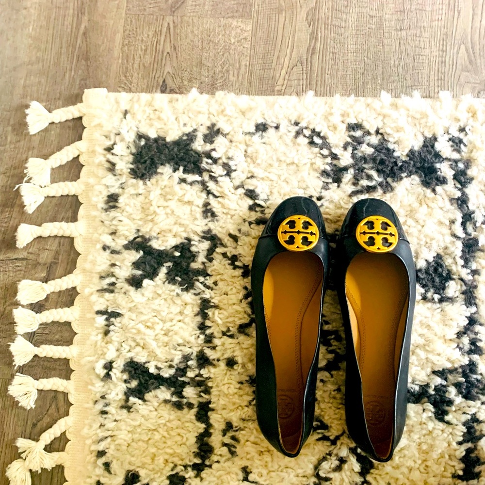 Tory Burch Black Flats